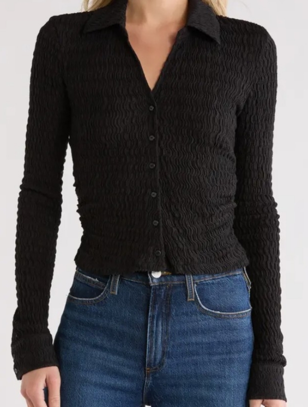 AllSaints Connie Slim Fit Button-Up Shirt